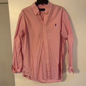 Polo Ralph Lauren Pink Gingham Dress Shirt